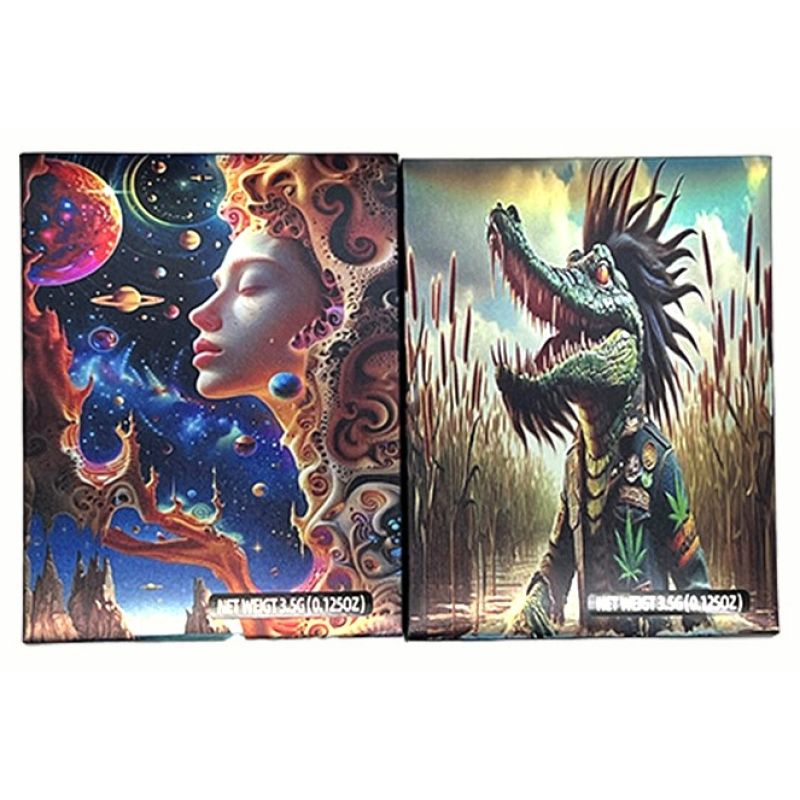 3.5G Psychedelic Shark Art Weed Packaging Box